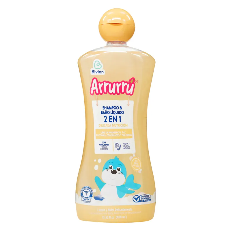 Champú y baño Arrurru Nat 2en1 Avena 400 mL