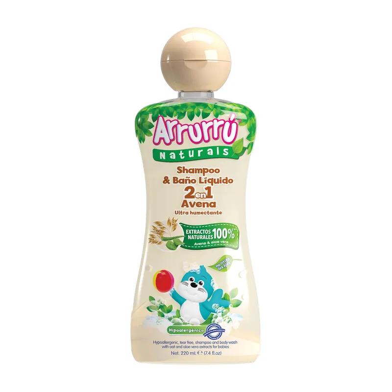 Champú y baño Arrurru Nat 2en1 Avena 220 mL