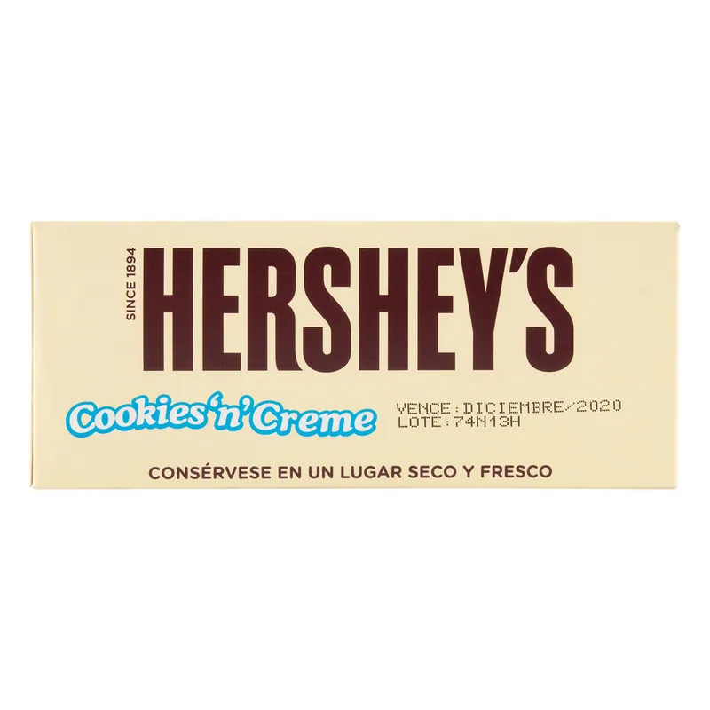 Chocolatina Hersheys Blanca 43 g 12 unidades