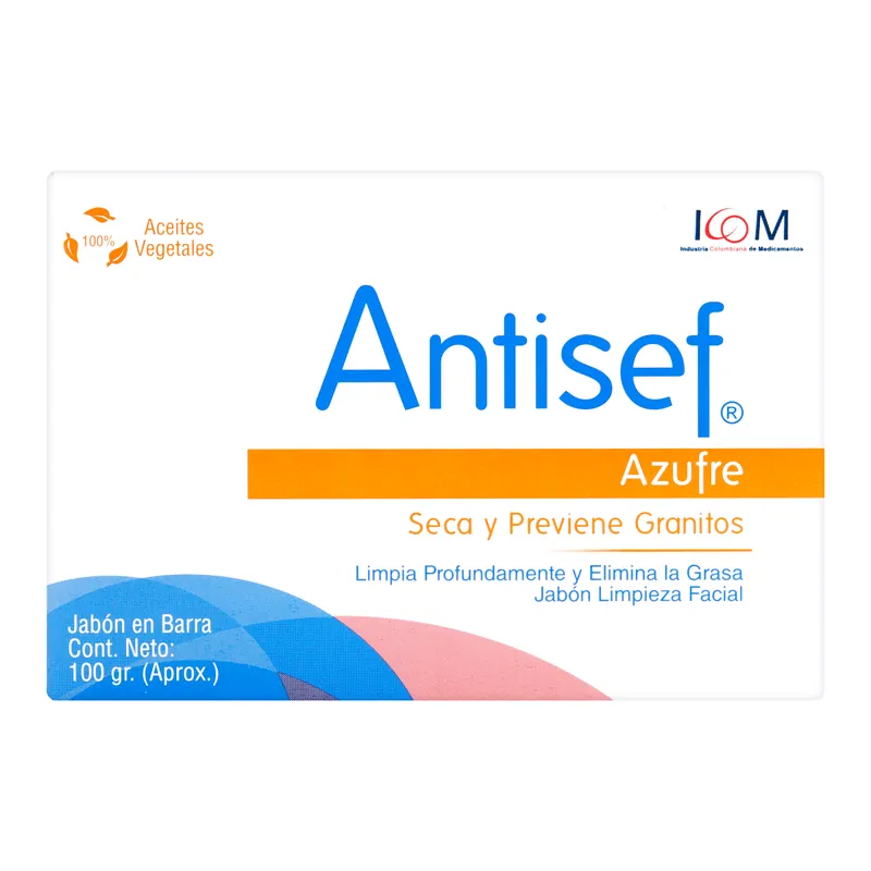 Jabón Antisef Antiacne Azufre 100 g ICOM