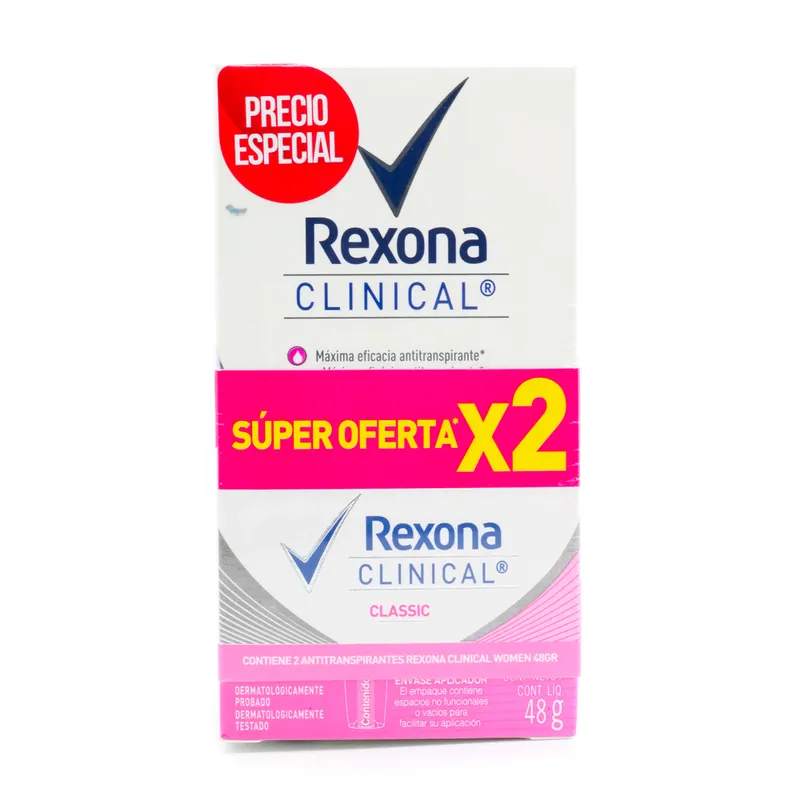 Desodorante Rexona Soft Clinical Wom 48 S O
