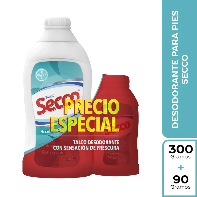 Talco Secco 300 g+90 g P E