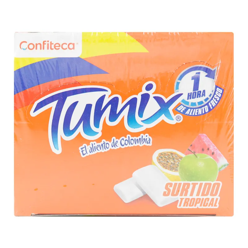 Chicle Tumix Tropical 2 Past 100 unidades
