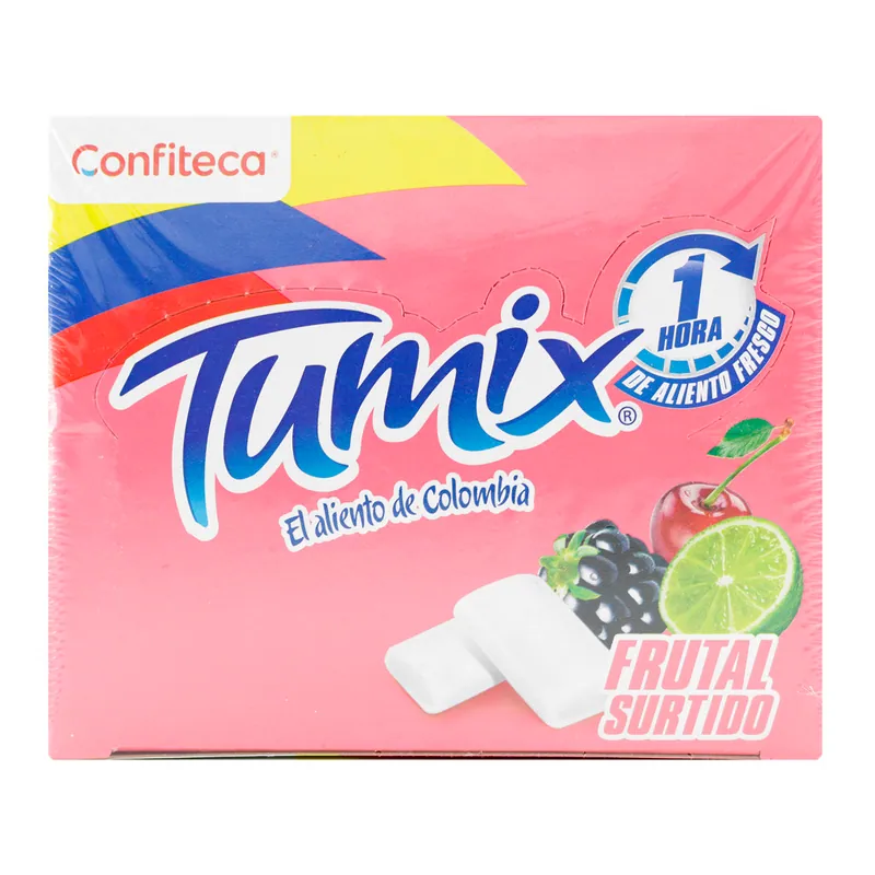 Chicle Tumix Frutal 2 Past 100 unidades