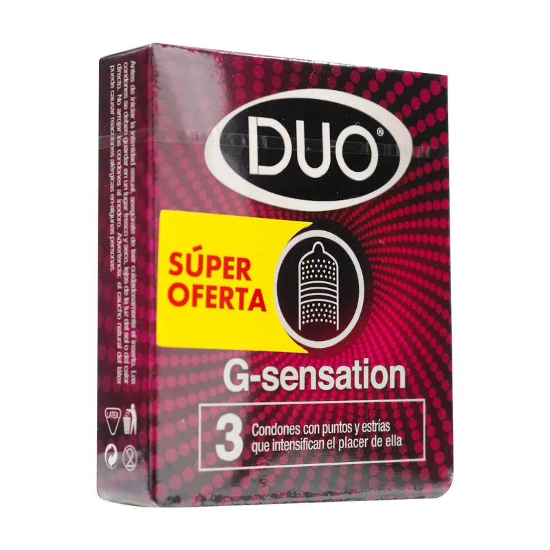 Preservat Duo g Sensation 3 unidades S O