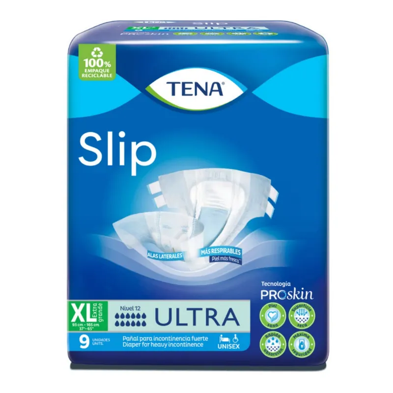 Pan Tena Slip Ultra Talla Xl 9 unidades