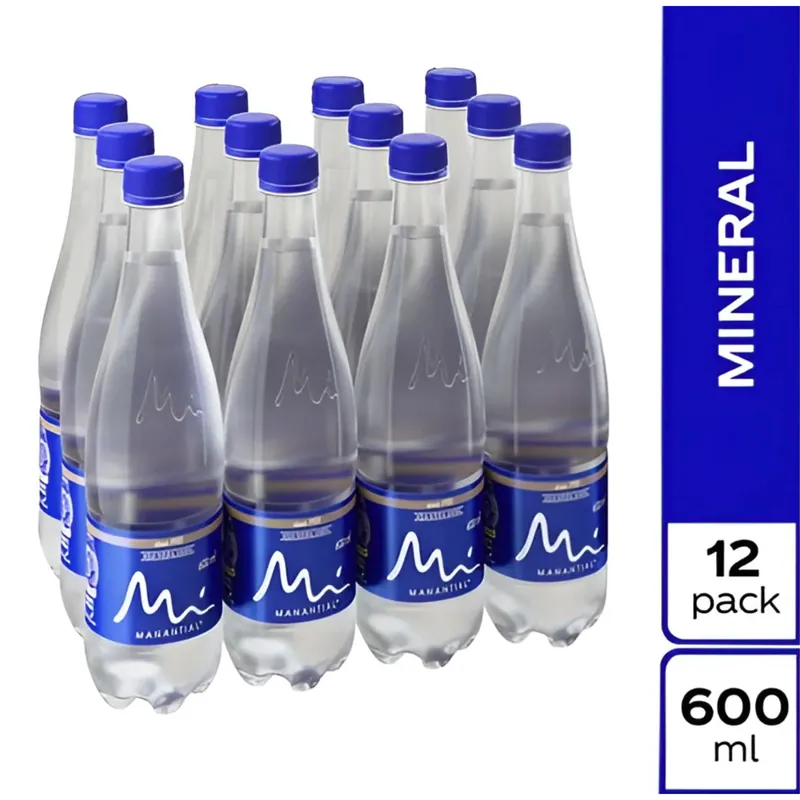 Agua Manantial sin Gas 600 mL 12 unidades