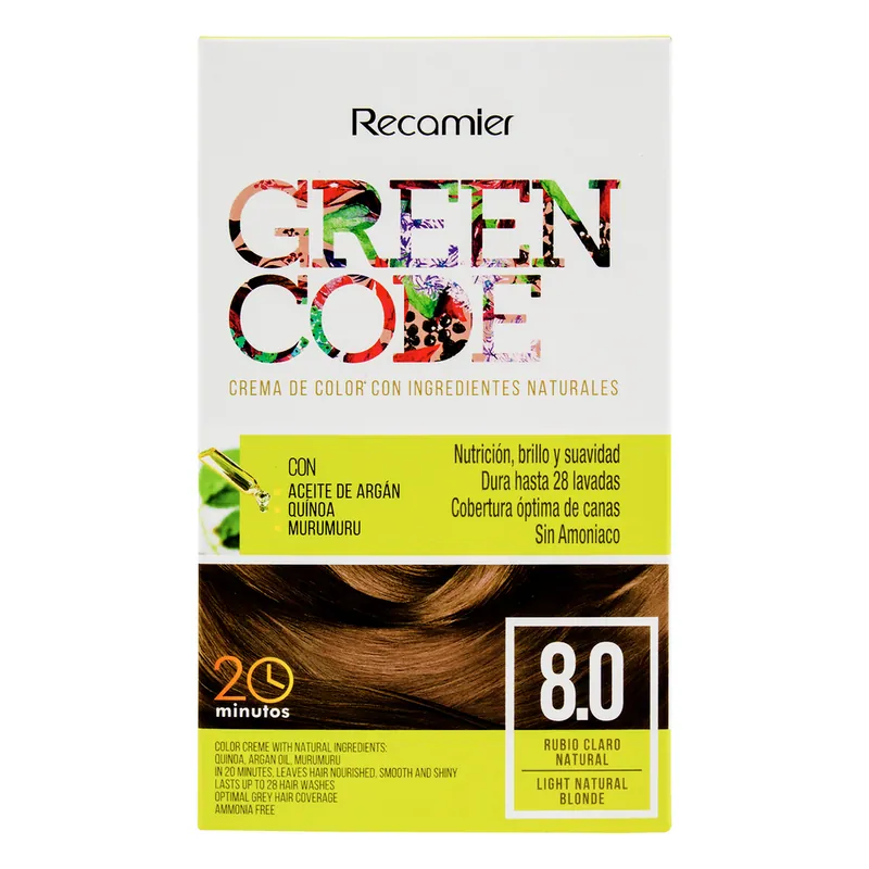 Green Code Kit 8.0 Rubio Claro Natural