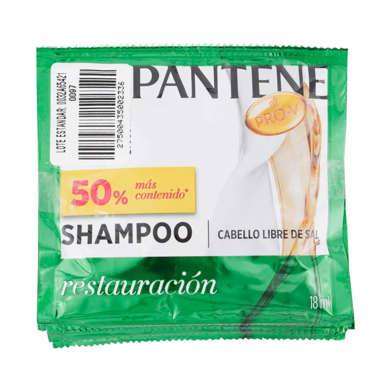 Champú Pantene restauración 18 mL 12 sobres