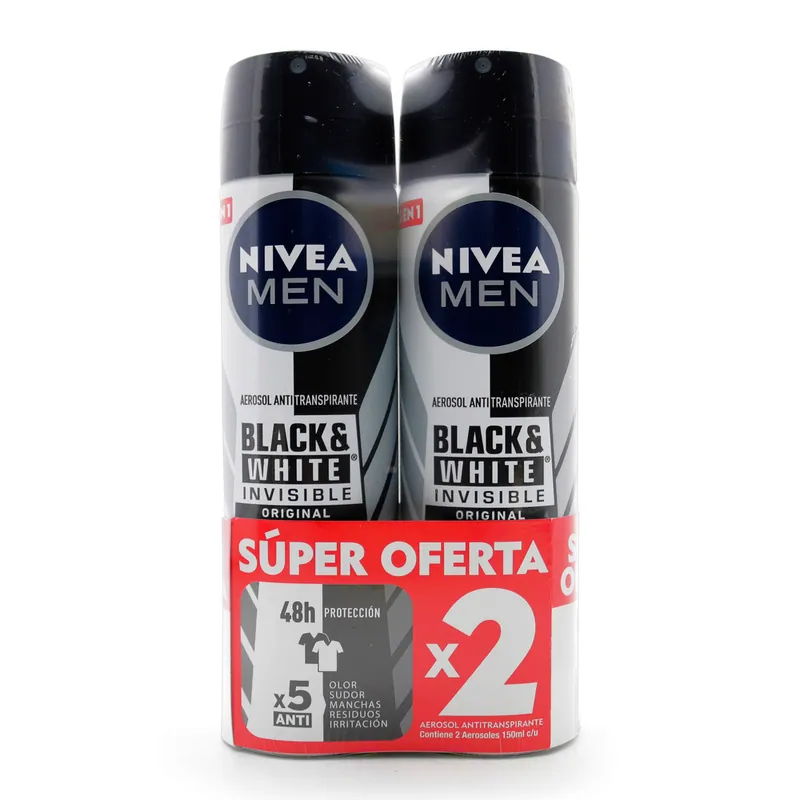 Desodorante Nivea spray Bla Wh H 150 mL Sup Dto