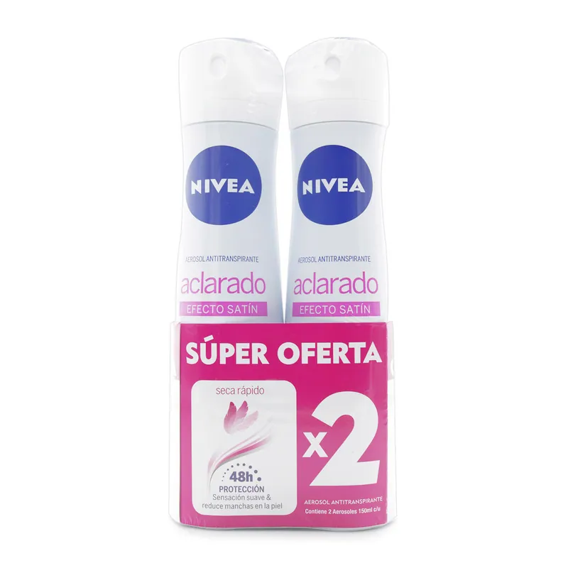 Desodorante Nivea spray Acla Efe Satin 150 mL