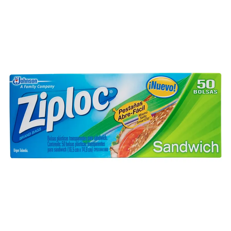 Bolsas Ziploc Hermetica 50 unidades