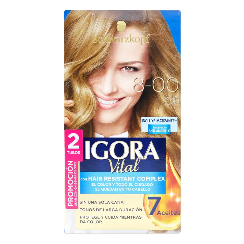 Igora Vital D Tubo 8-00 Rubio Claro