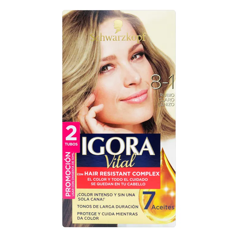 Igora Vital D Tubo 8-1 Rub Claro Cenizo