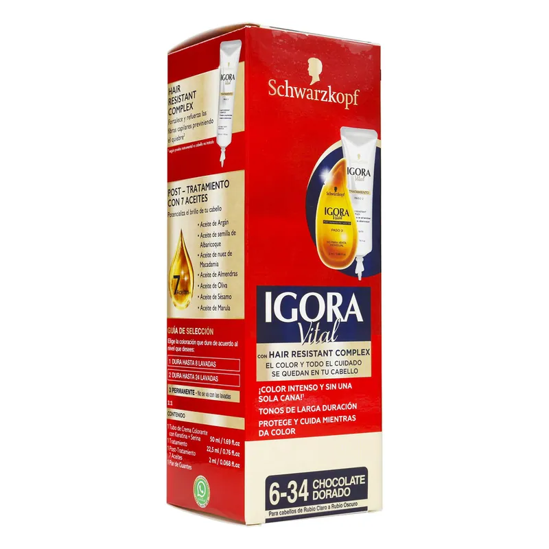 Igora Vital Tubo 6-34 Chocolate Dorado