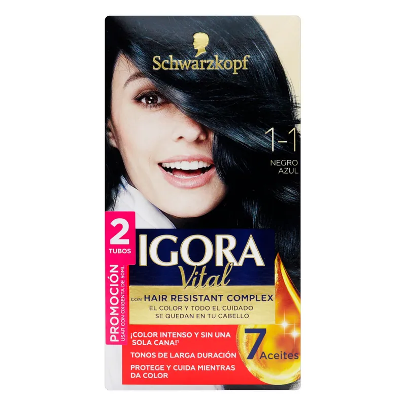 Igora Vital D Tubo 1-1 Negro Azul
