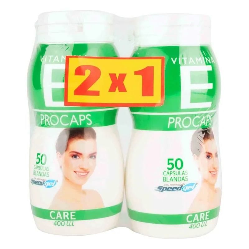 Vitamina E 400 UI 50 unidades Pague 1 Lleve 2