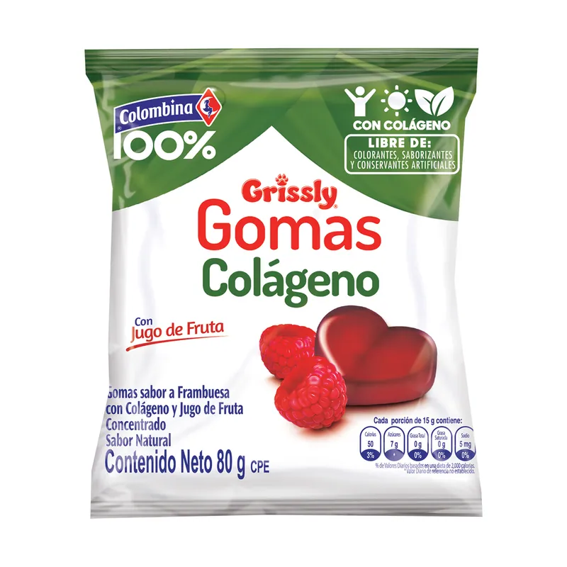 Gomas 100% colágeno 63 g