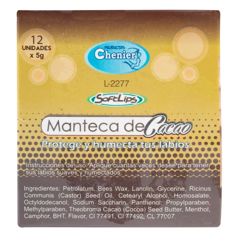 Manteca de Cacao 5 g 12 unidades Disanfer