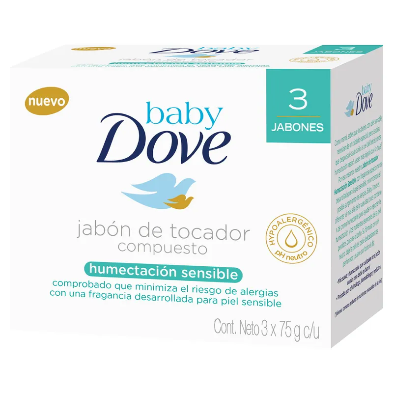 Jabones Dove Baby Humec Sensible 75 g