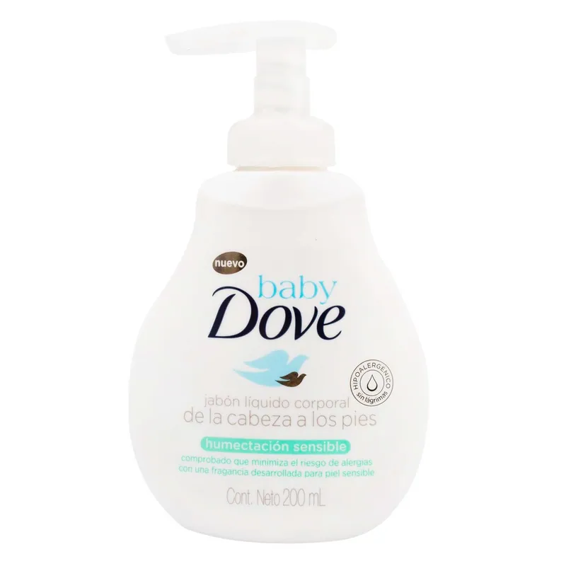 Jabon Dove Baby Liqui Hum Sensible 200 mL