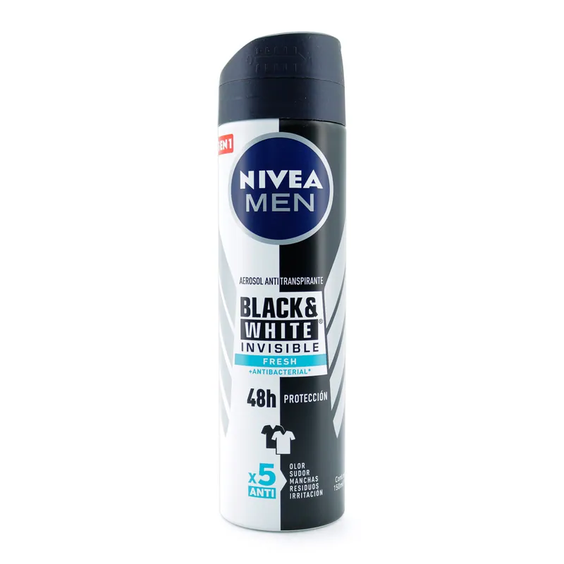 Desodorante Nivea spray Black White Fresh 150 mL H
