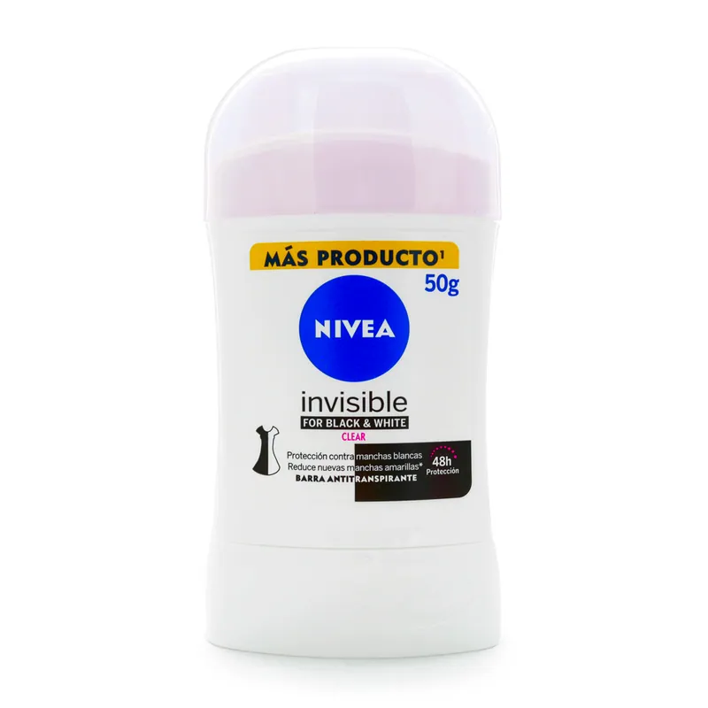 Desodorante Nivea Barra Invisi Black Whi 50 g M