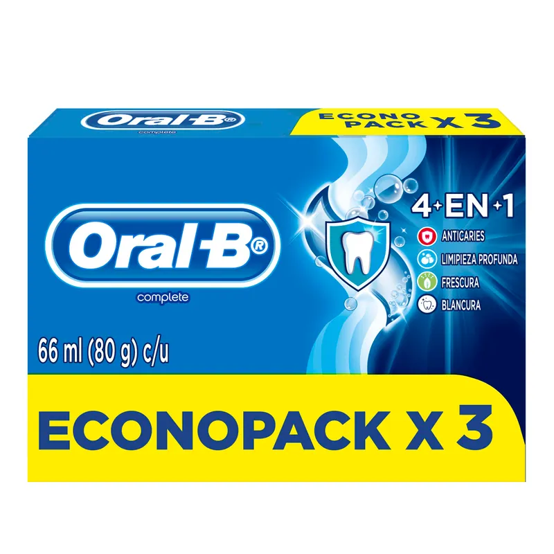 Cre Oral-B Complete Blue 4en1 Econop x 3