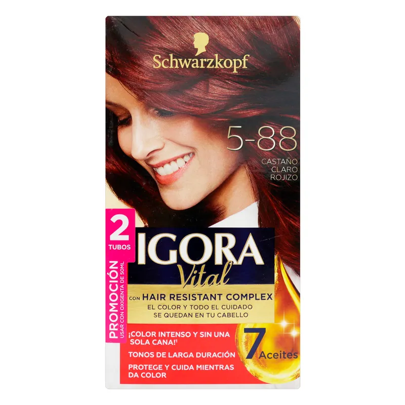 Igora Vital D Tubo 5-88 Cas Claro Rojizo