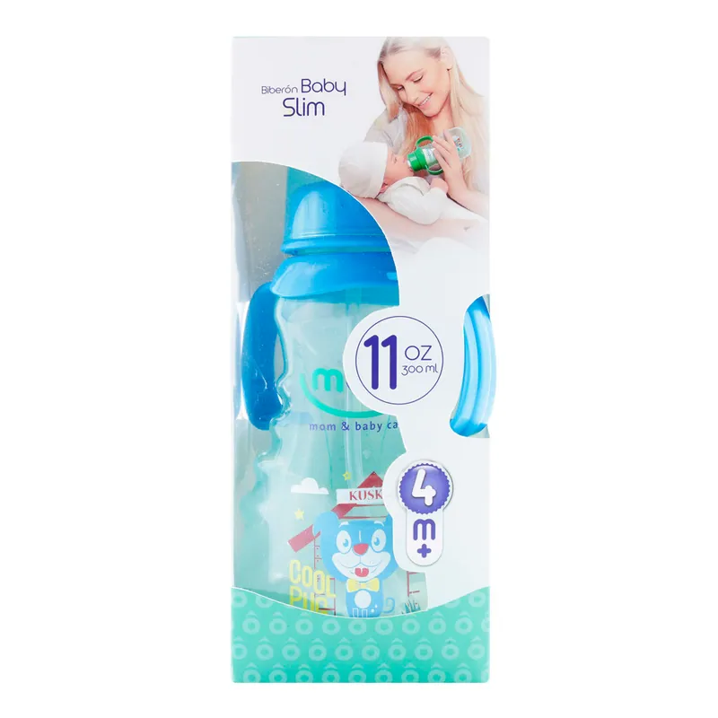 Biberon Moby Baby Slim 4 Meses 11oz