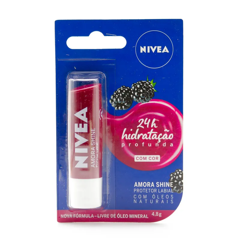 Prot Labial Nivea Blackberry Shine Mora