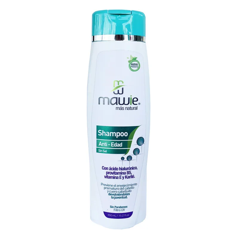 Champu Mawie Antiedad sin Sal 450 mL
