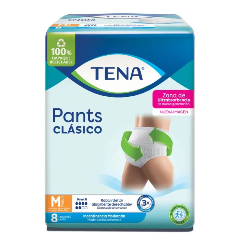 Pan Tena Pants clásico Medium 8 unidades