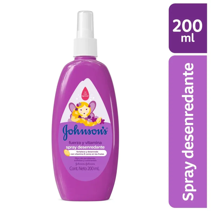Spray Jj Baby Fuerza y Vitamina E 200 mL
