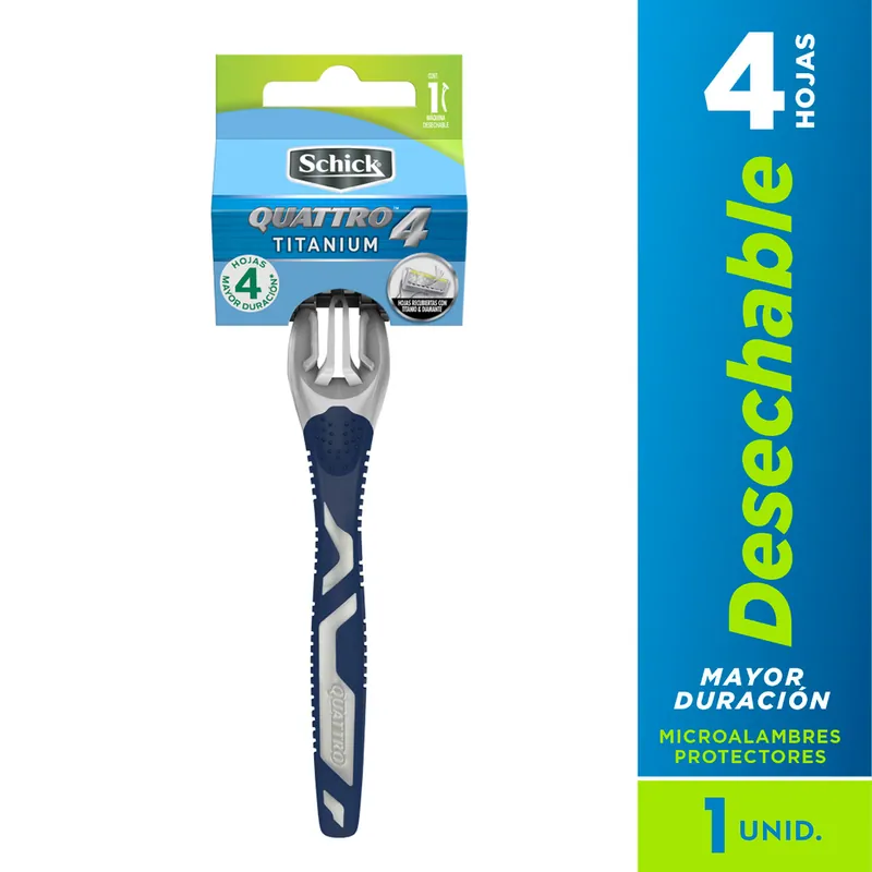 Máquina Schick 4 Quattro 10 unidades