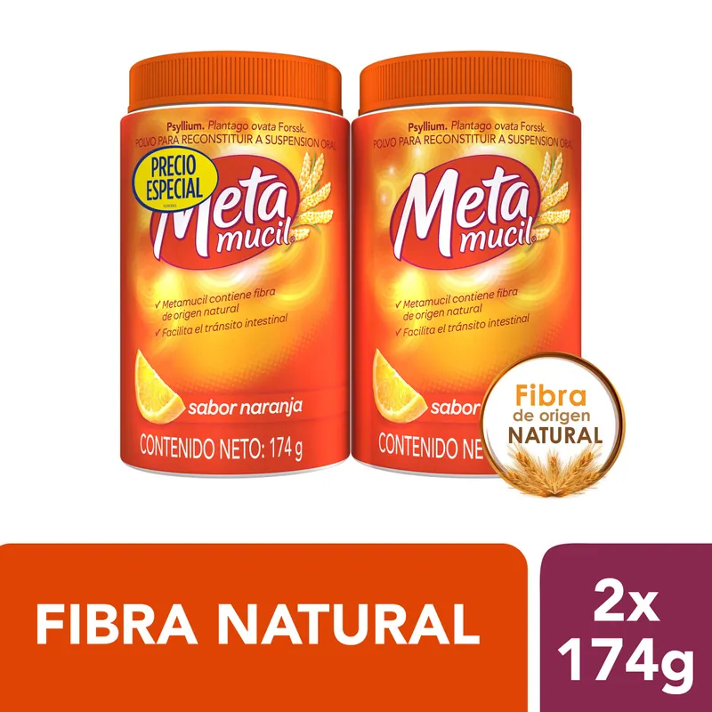 Metamucil Fibra 174 g frasco 30 dosis P E