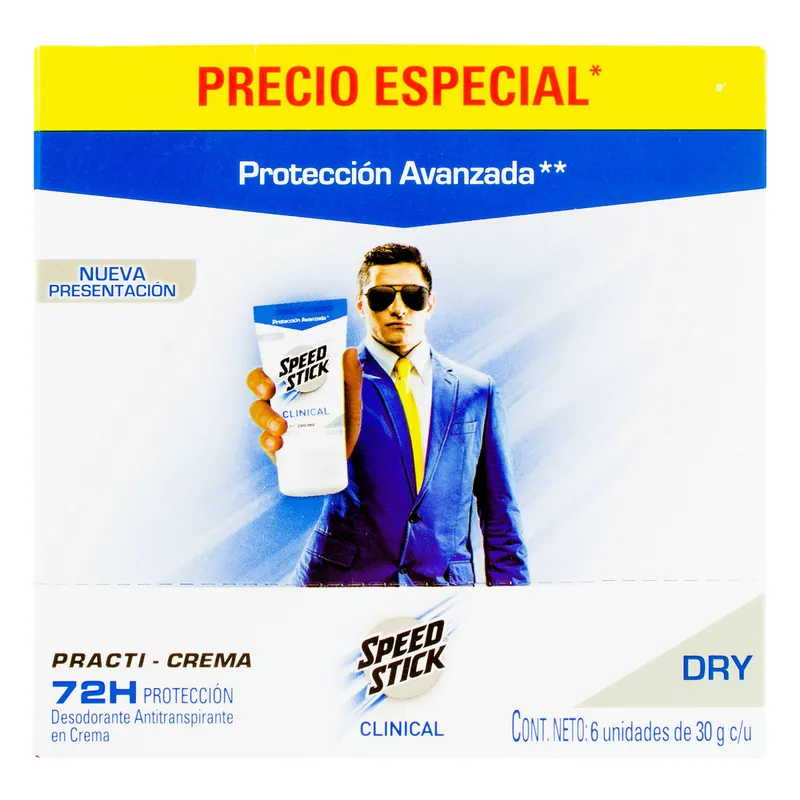 Desodorante Menn S S Clin Pr crema 30 g 6und P E
