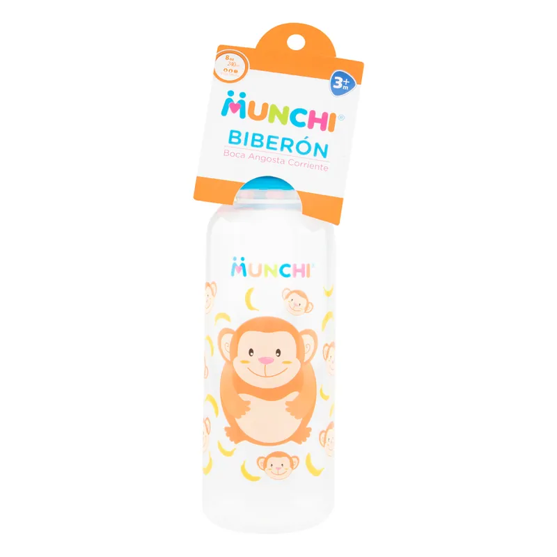 Biberon Munchi Boca Angosta clásico 8 Oz