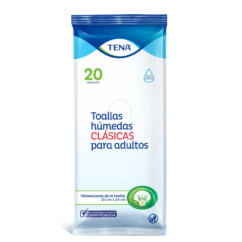 Toallas Humedas Tena Clasicas 20 unidades