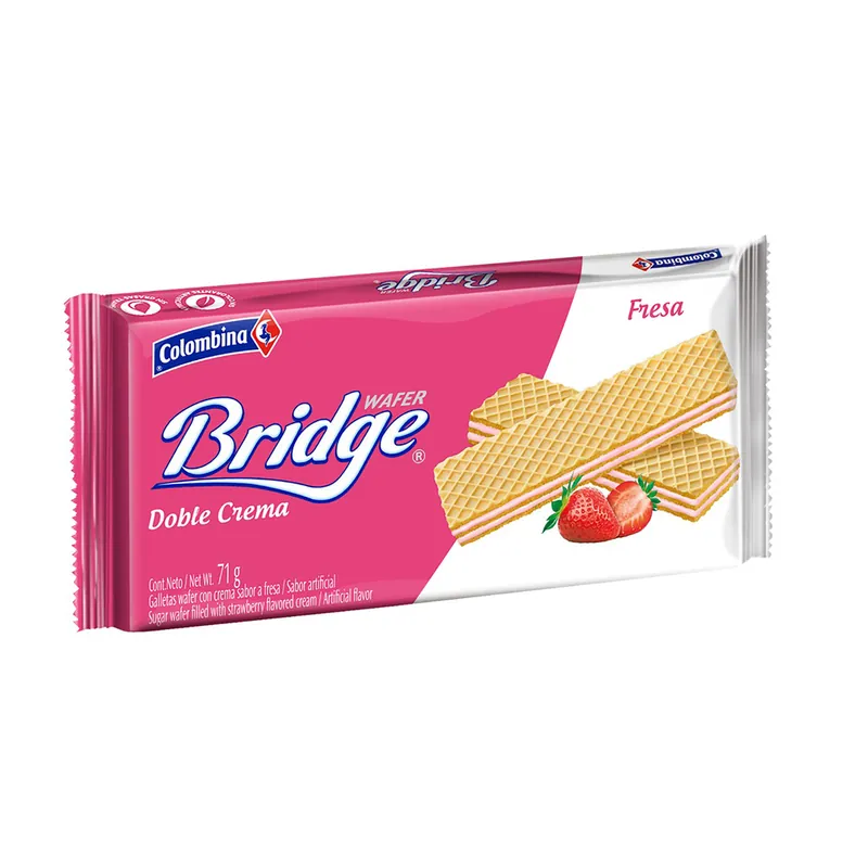 Galleta Wafer Bridge Fresa 71 g