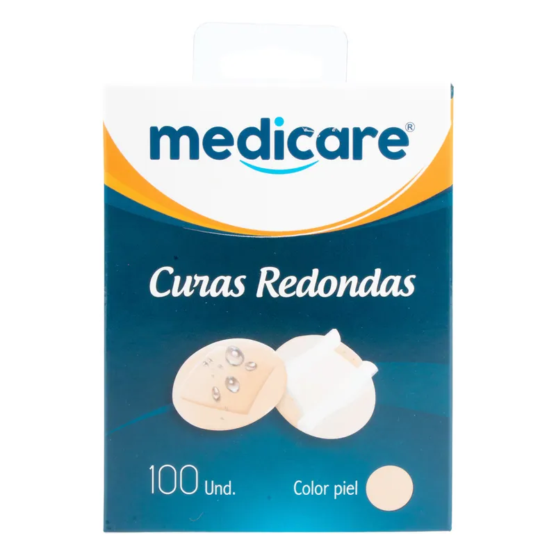 Curas Medicare Redondas C Piel 100 unidades