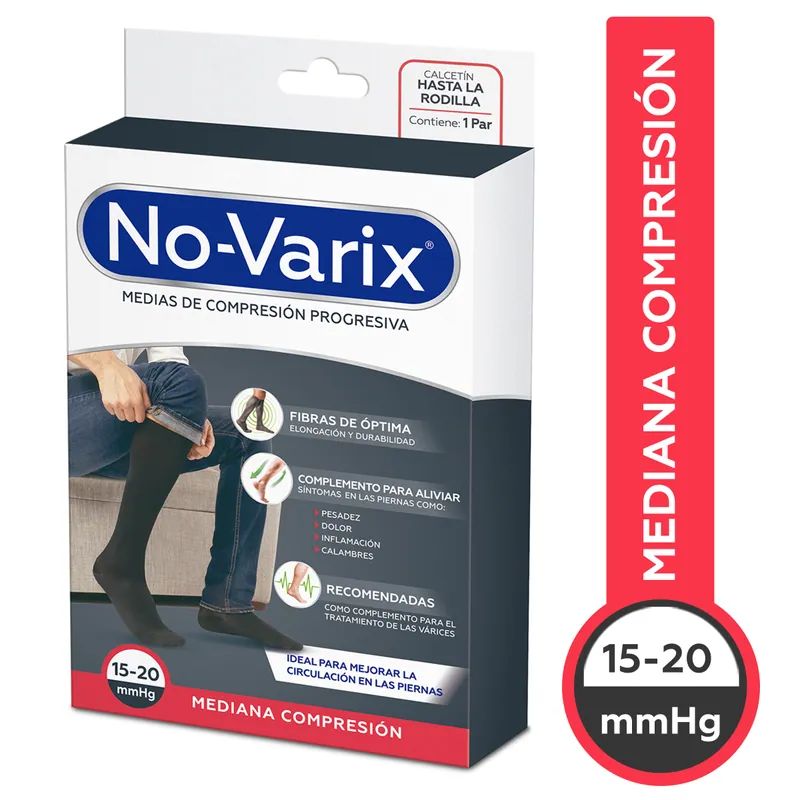 Calcet Homb Novarix 15-20mmhg Negro T M
