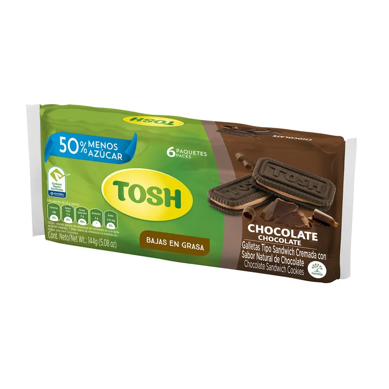 Galletas Tosh Chocolate 6 unidades