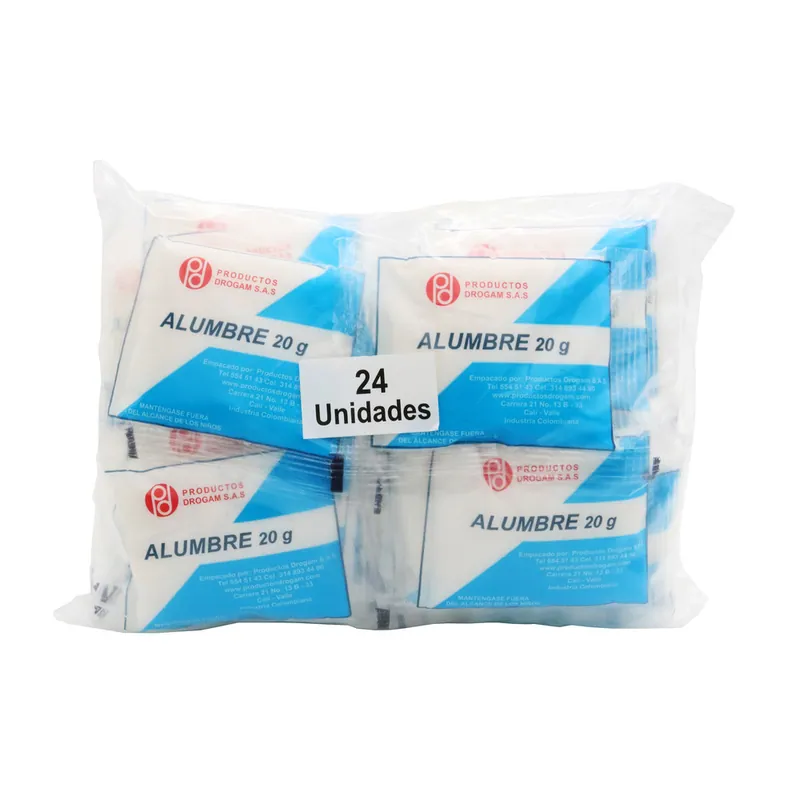 Alumbre 20 g 24 sobres Drogam