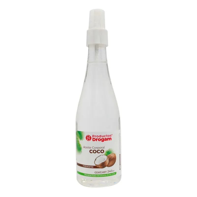 Aceite Corporal de Coco Drogam 240 mL