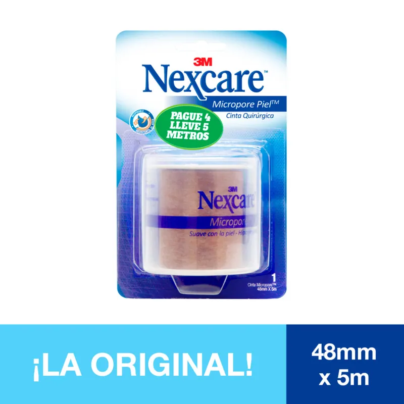 Micropore Piel 48x5 Disp Pag 4 Ll 5 Mts