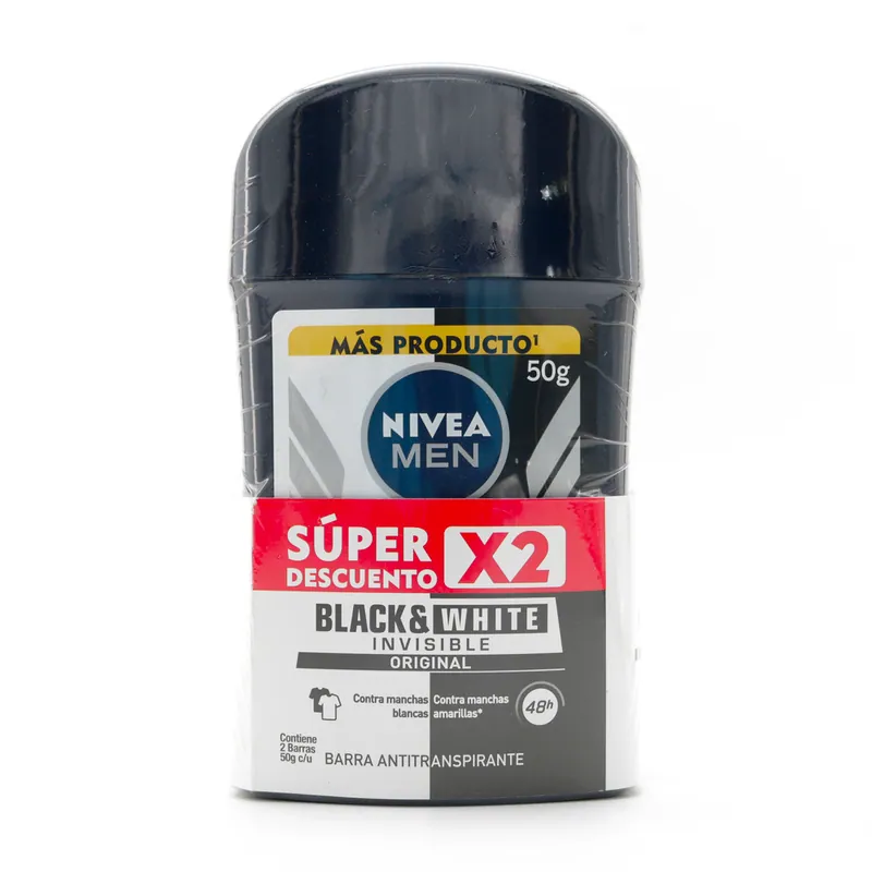 Desodorante Nivea Barra Black White H 50 g S O