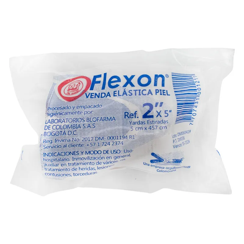Venda Flexon elástica Color Piel 2x5