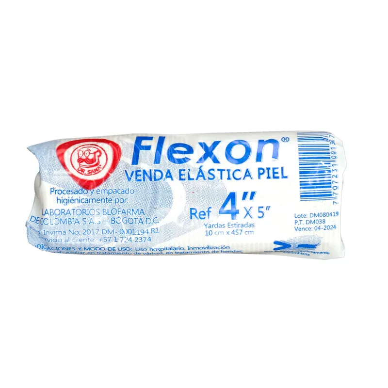 Venda Flexon elástica Color Piel 4x5