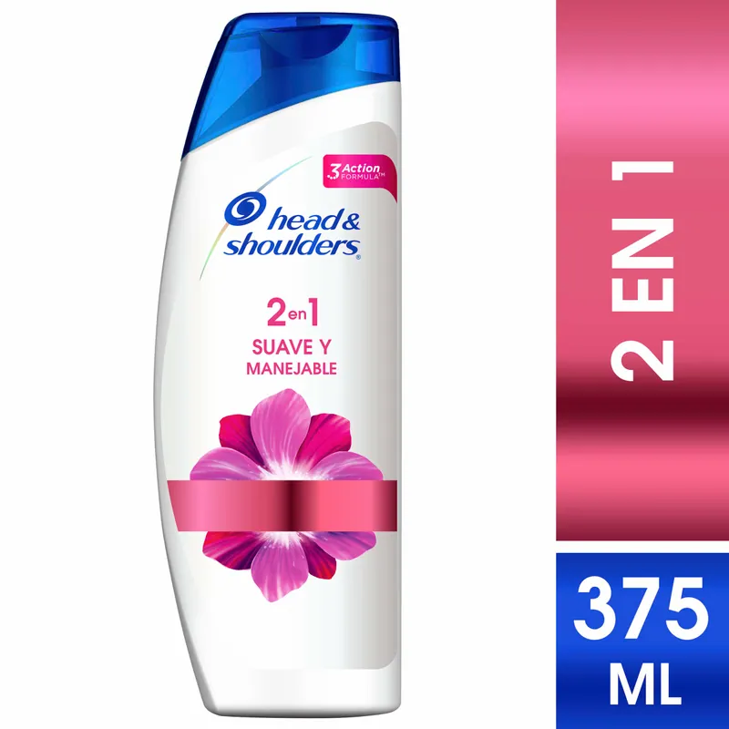 Champú Head-Shoulders 2 1 Suave Man 375 mL